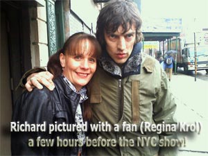 Richard Ashcroft, Bowery Ballroom, NYC 2011 with fan