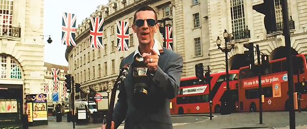Richard Ashcroft filming These People video in London